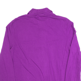 LACOSTE Purple Long Sleeve Polo Shirt Mens S