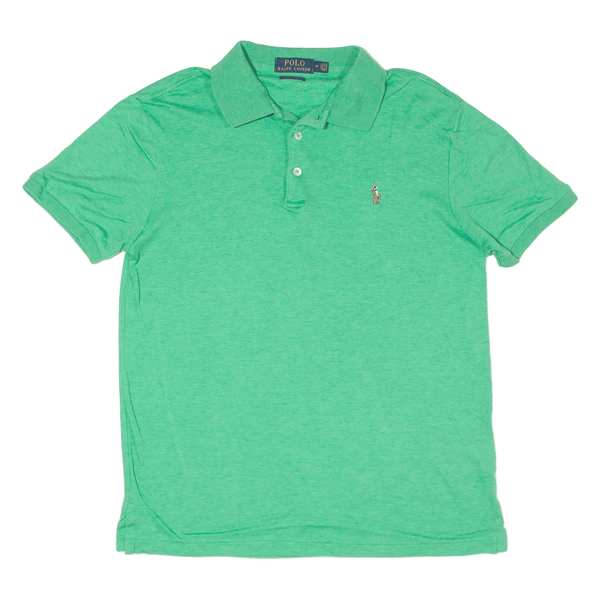 POLO RALPH LAUREN Custom Slim Fit Polo Shirt Green Short Sleeve Mens M