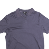 CALVIN KLEIN Grey Short Sleeve Polo Shirt Mens M