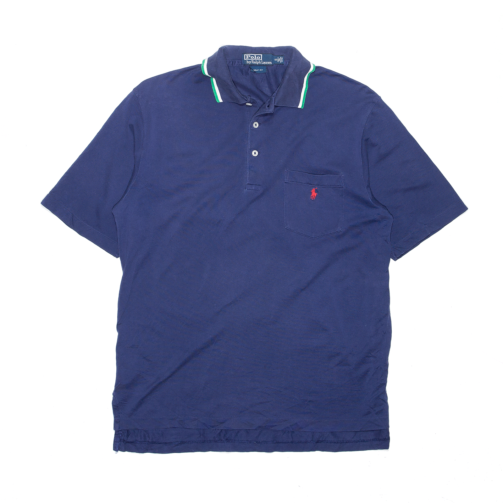 POLO RALPH LAUREN Golf Fit Blue Short Sleeve Polo Shirt Mens S
