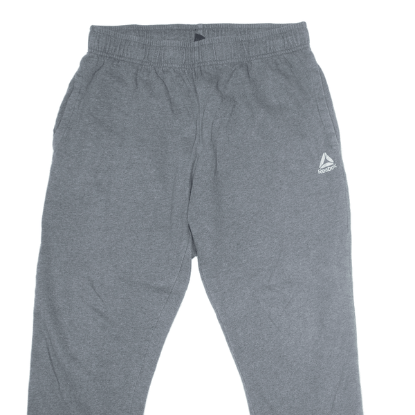 REEBOK Sweatpants Grey Straight Mens L W32 L26