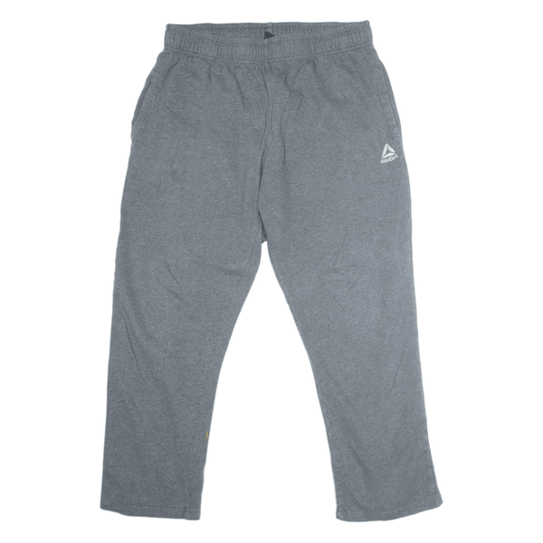 REEBOK Sweatpants Grey Straight Mens L W32 L26