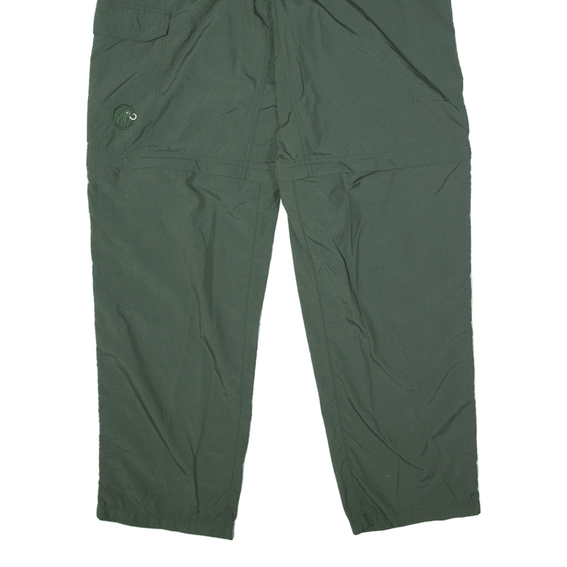 MAMMUT Detachable Leg Outdoor Trousers Green Regular Straight Mens W26 L32