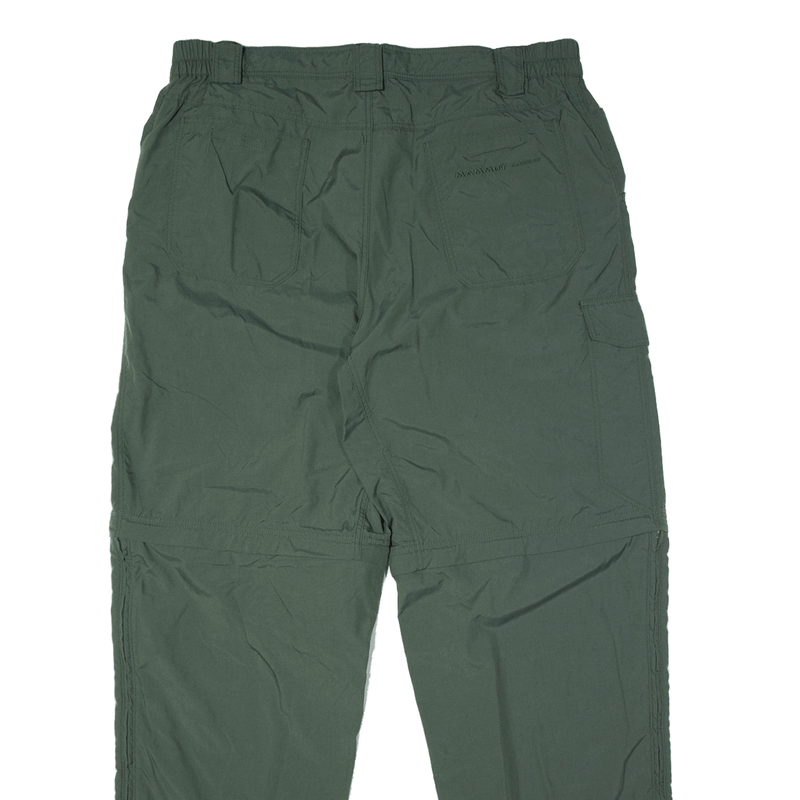 MAMMUT Detachable Leg Outdoor Trousers Green Regular Straight Mens W26 L32