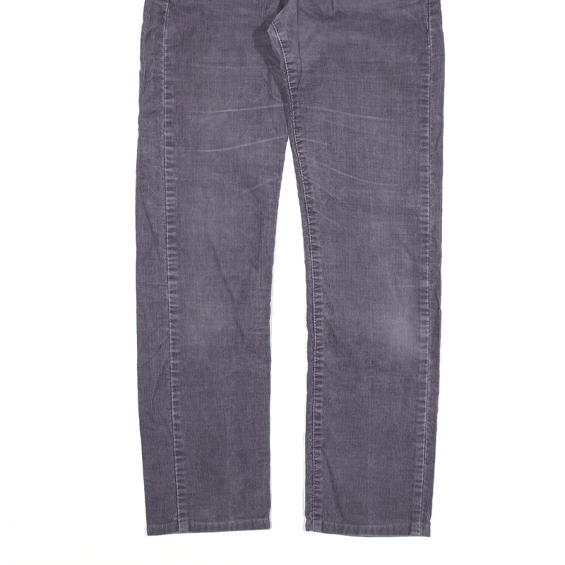 LEVI'S 505 Purple Regular Straight Corduroy Trousers Womens W26 L29