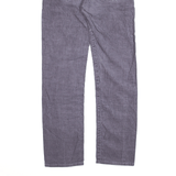 LEVI'S 505 Purple Regular Straight Corduroy Trousers Womens W26 L29