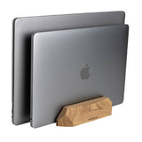 Wooden Dual Vertical Laptop Stand