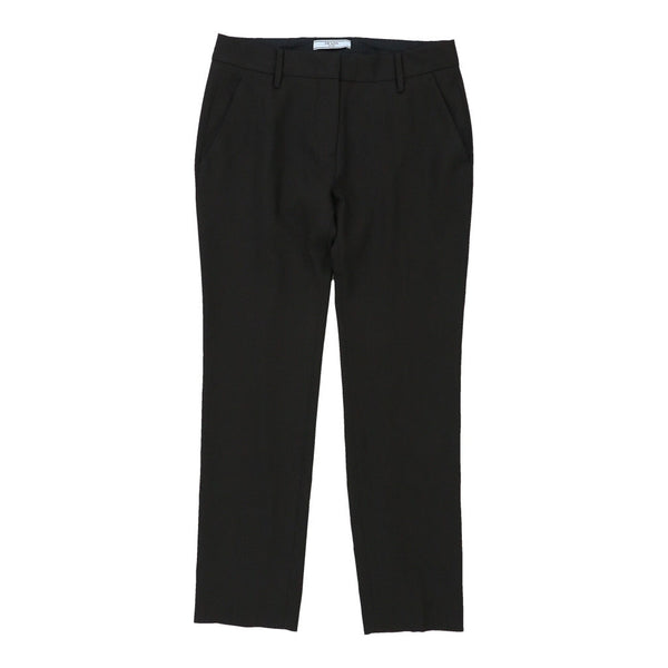 Prada Trousers - 30W UK 8 Black Polyester