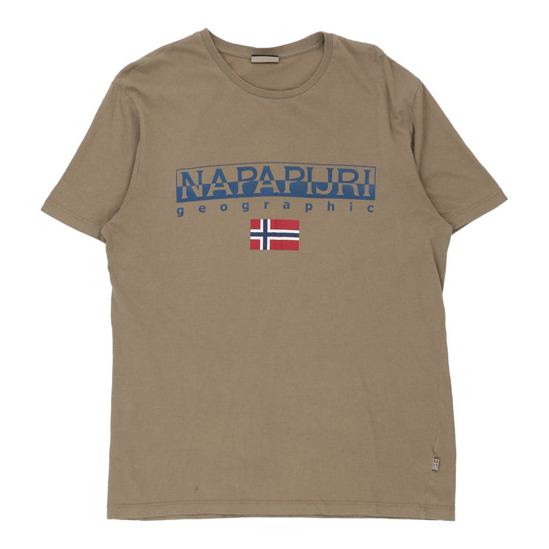 Vintagekhaki Napapijri T-Shirt - mens medium