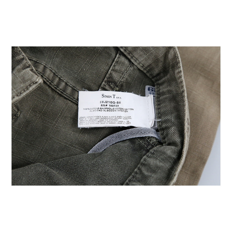 Armani Jeans Trousers - 29W 33L Green Cotton