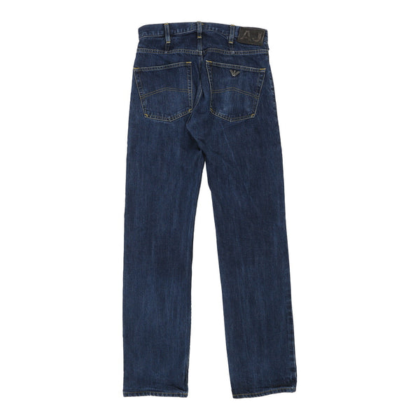 Armani Jeans Jeans - 29W 32L Blue Cotton Blend
