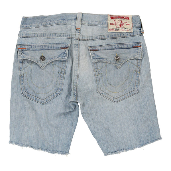 Billy True Religion Denim Shorts - 37W 10L Blue Cotton