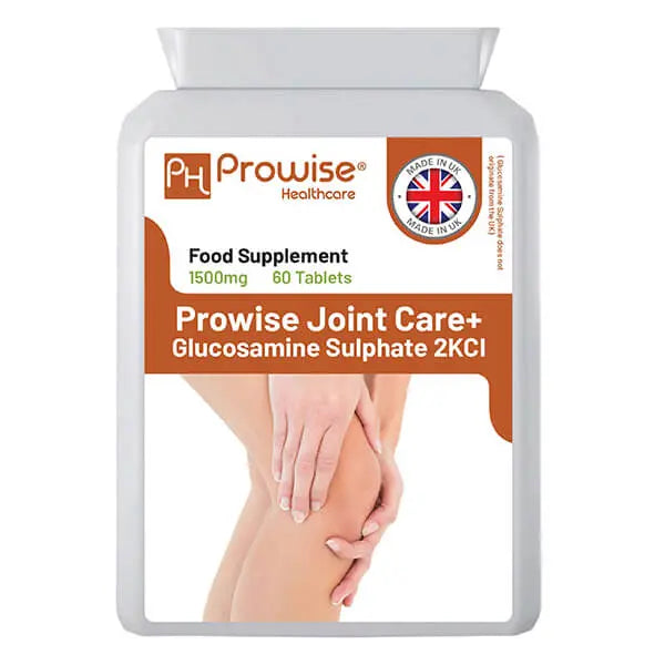 Joint Care+ Glucosamine Sulphate 2KCL 1500mg 60 Tablets I High Strength 2 Months Supply I UK Made by Prowise