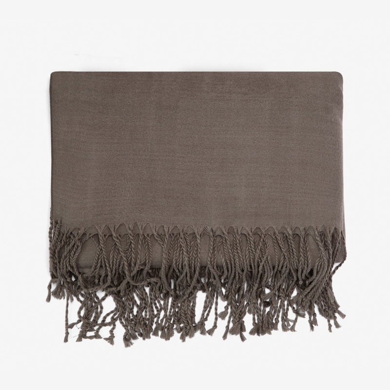 Graphite | Woven Throw Blanket made of 100% Vegan Cashmere #Color_graphite