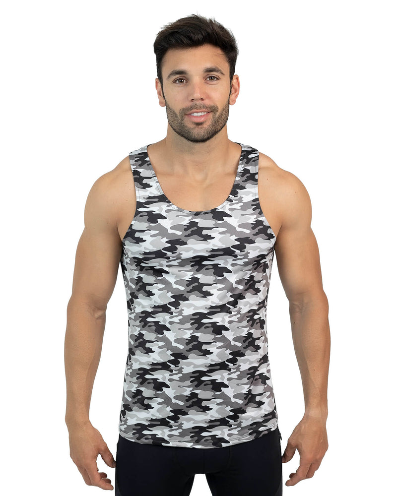 Gray Camo Tank Top