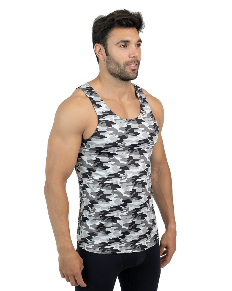 Gray Camo Tank Top