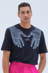 Hands of Life T-shirt in Black