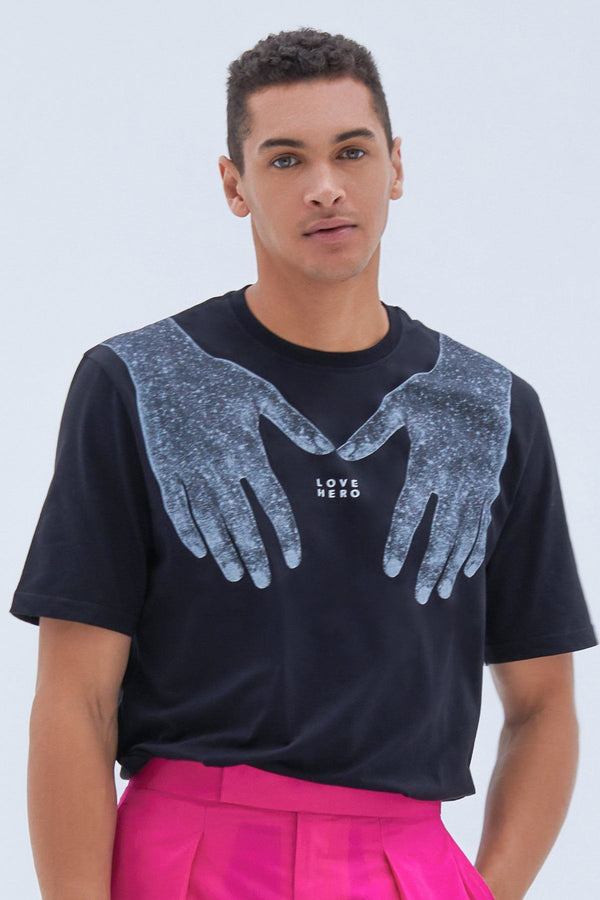 Hands of Life T-shirt in Black