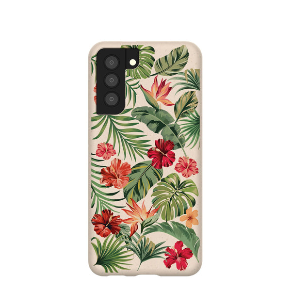 Seashell Hawaiian Florals Samsung Galaxy S21 Case