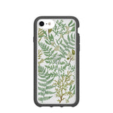 Clear Herbarium iPhone 6/6s/7/8/SE Case With Black Ridge