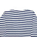 PRETAL Blue Striped 1/4 Zip Sweatshirt Mens XL