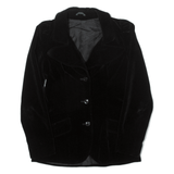 Blazer Velvet Jacket Black 90s Womens S