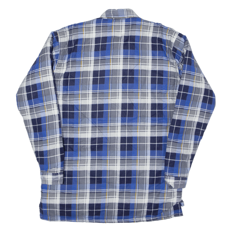 CHALET Lined Shacket Flannel Jacket Blue 90s Check Mens M