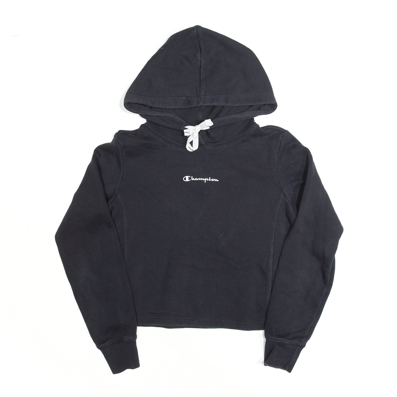 CHAMPION Black Pullover Hoodie Womens XS