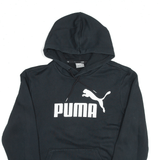 PUMA Sports Black Pullover Hoodie Mens S