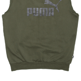 PUMA Sports Sleeveless Green Sweatshirt Mens S