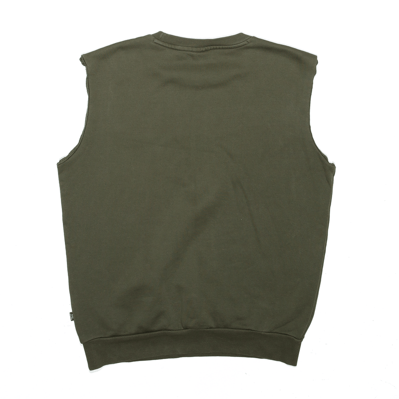 PUMA Sports Sleeveless Green Sweatshirt Mens S