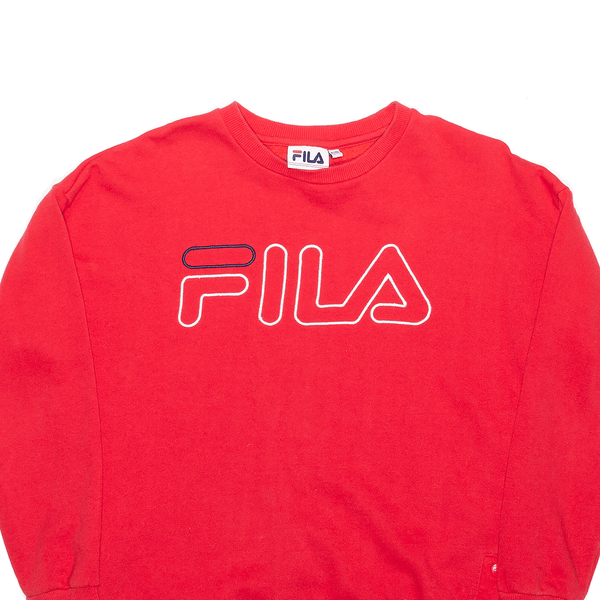 FILA Sports Red Sweatshirt Womens S