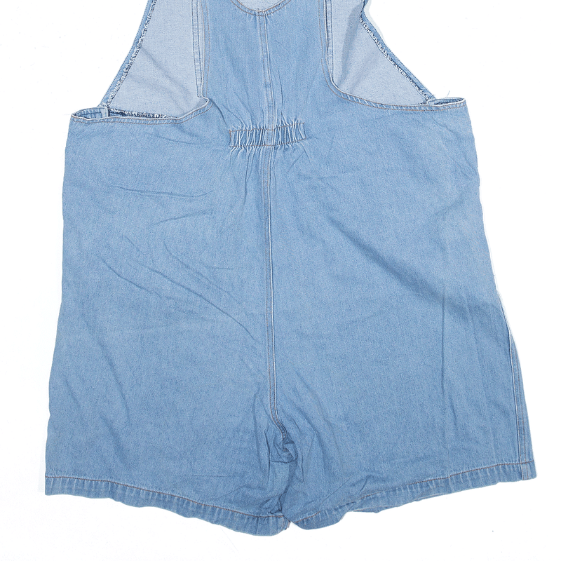 LINDSAY STEVENS Shorts Blue 90s Straight Denim Dungarees Womens L W36 L6