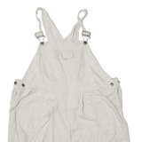 DUO Maternity Shorts Dungarees Cream Straight Womens L W40 L5