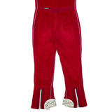 ELLESSE Olympic Winter Games Ski Padded Velvet Corduroy Overalls Red Tapered Womens W32 L26