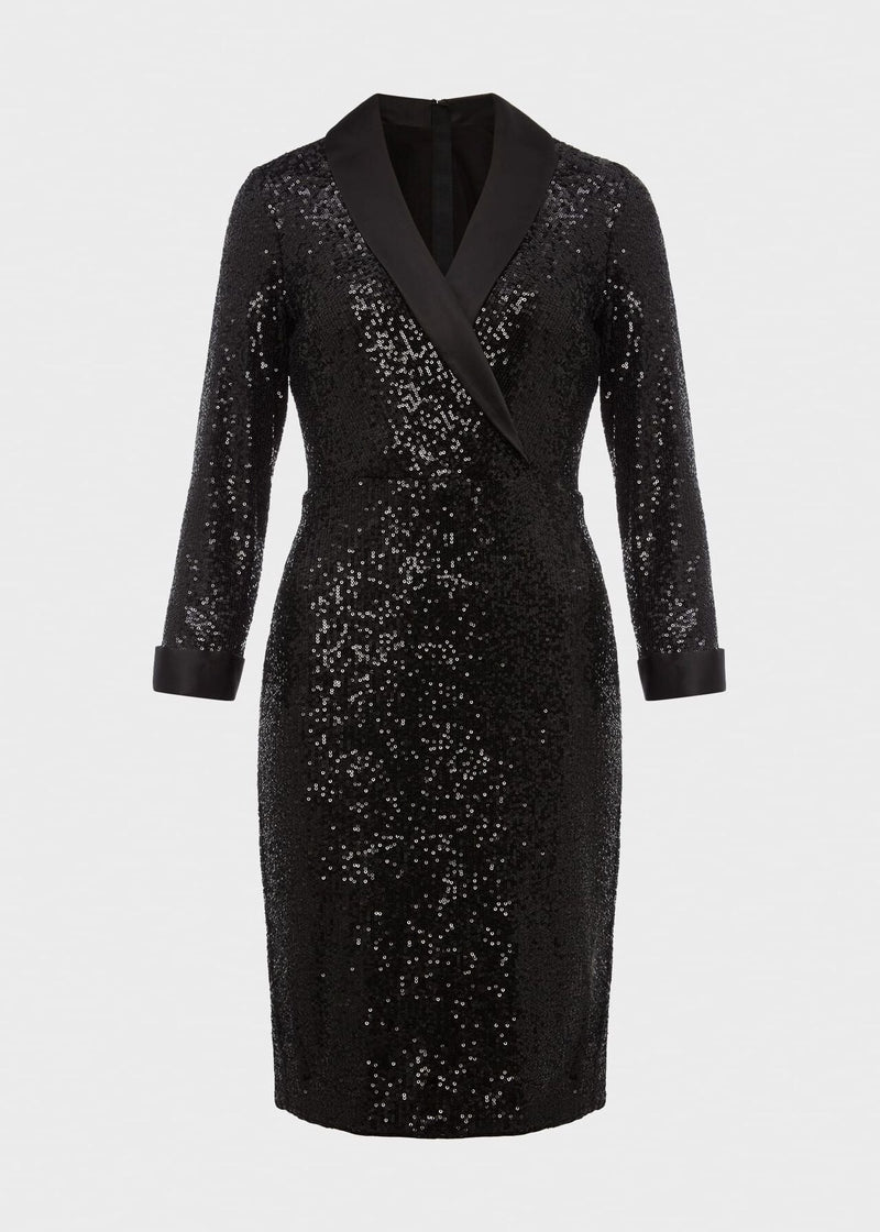 Carys Sequin Dress 0222/5192/9045l00 Black