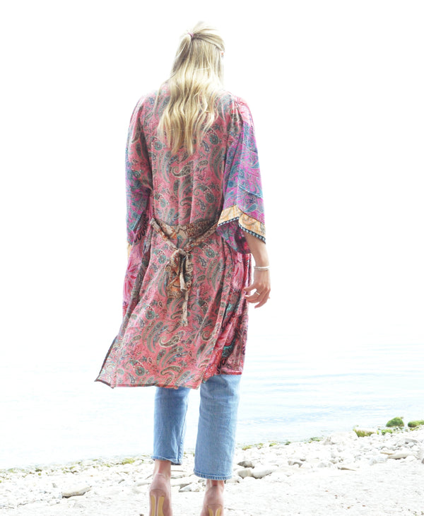 Hillside Kimono - Mixed print - Eco Couture