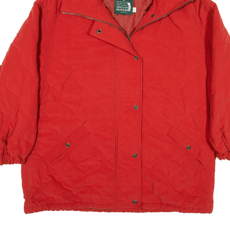 BELFE & BELFE Parka Jacket Red Womens XL