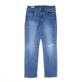 LEVI'S 511 BIG E Jeans Distressed Blue Denim Slim Straight Mens W28 L30