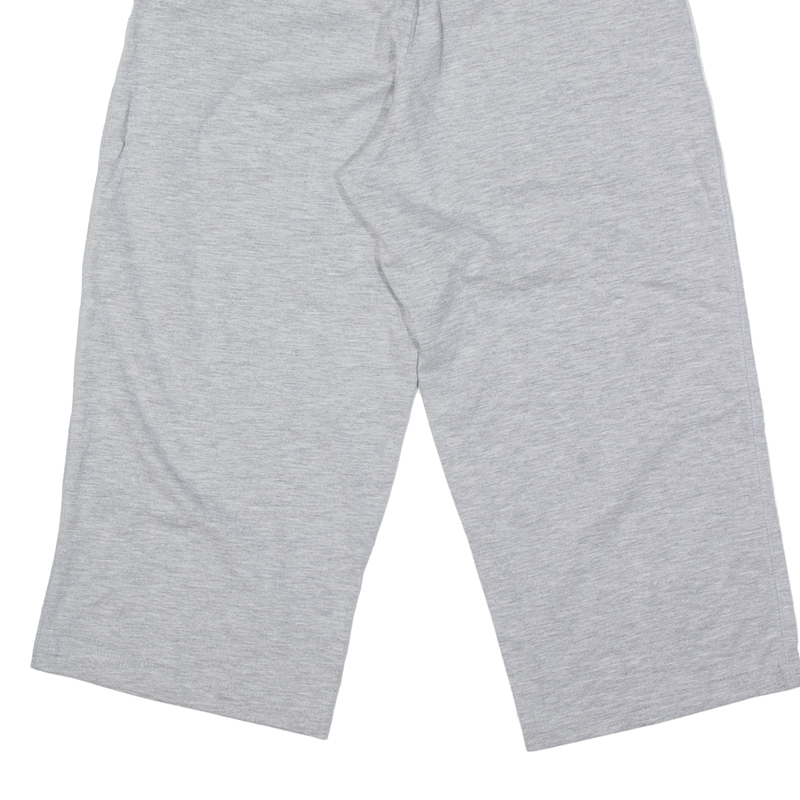 REEBOK Cropped Sweatpants Grey Straight Womens UK 10 W22 L20