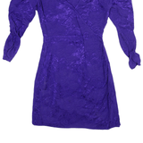 & OTHER STORIES Wrap Dress Purple Floral Viscose Long Sleeve Short Womens UK 6