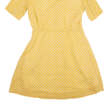 & OTHER STORIES Shirt Dress Yellow Crazy Pattern Short Sleeve Short Womens UK 6