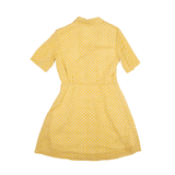 & OTHER STORIES Shirt Dress Yellow Crazy Pattern Short Sleeve Short Womens UK 6