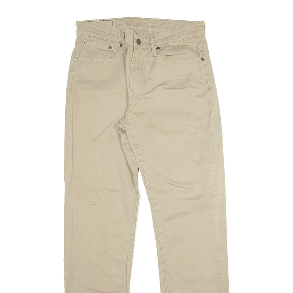 LEVI'S  511 Denim Trousers Beige Slim Straight Mens W28 L30