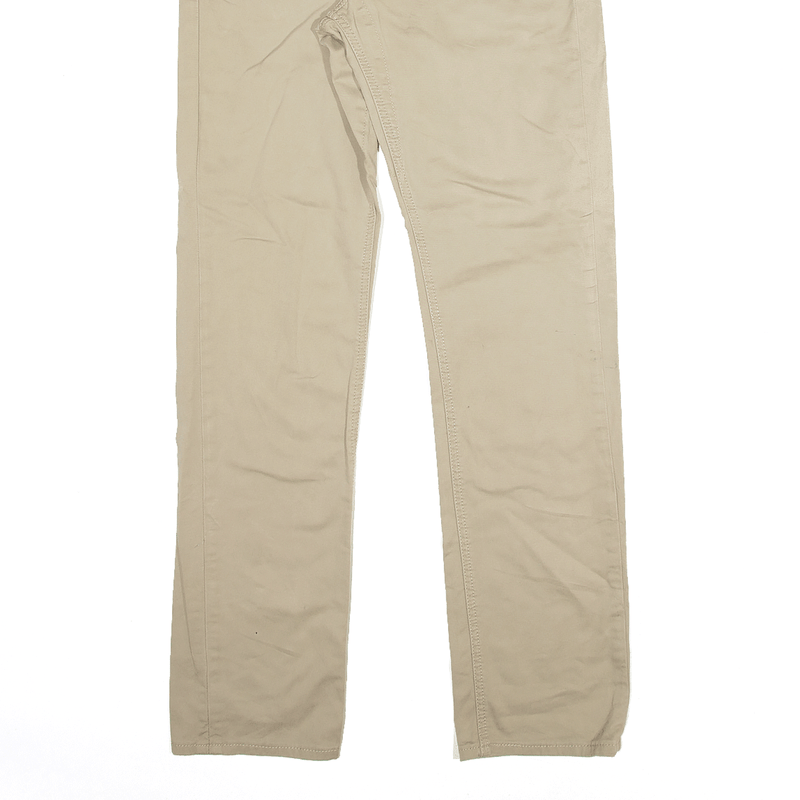 LEVI'S  511 Denim Trousers Beige Slim Straight Mens W28 L30