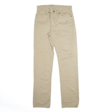 LEVI'S  511 Denim Trousers Beige Slim Straight Mens W28 L30