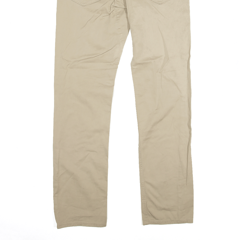 LEVI'S  511 Denim Trousers Beige Slim Straight Mens W28 L30