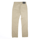 LEVI'S  511 Denim Trousers Beige Slim Straight Mens W28 L30