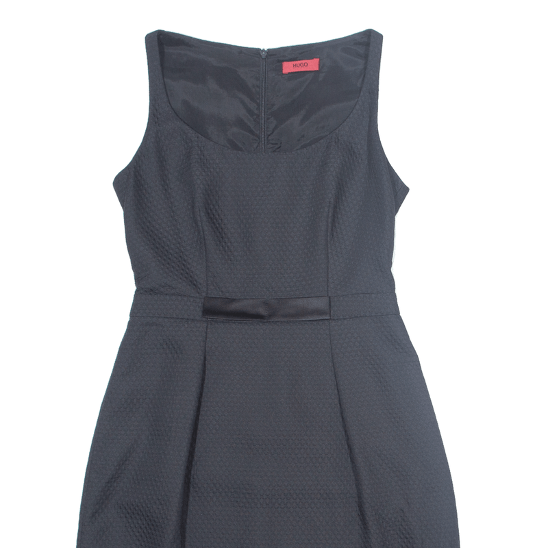 HUGO BOSS Kellsas-S Womens Pencil Dress Black Sleeveless Knee Length UK 8