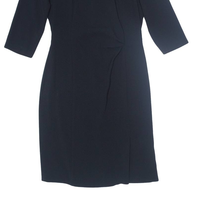 HUGO BOSS Daperli Womens Pencil Dress Black Long Sleeve Knee Length UK 10